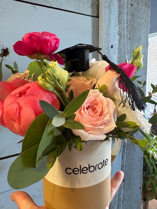 Celebrate Graduation Mug Bouquet