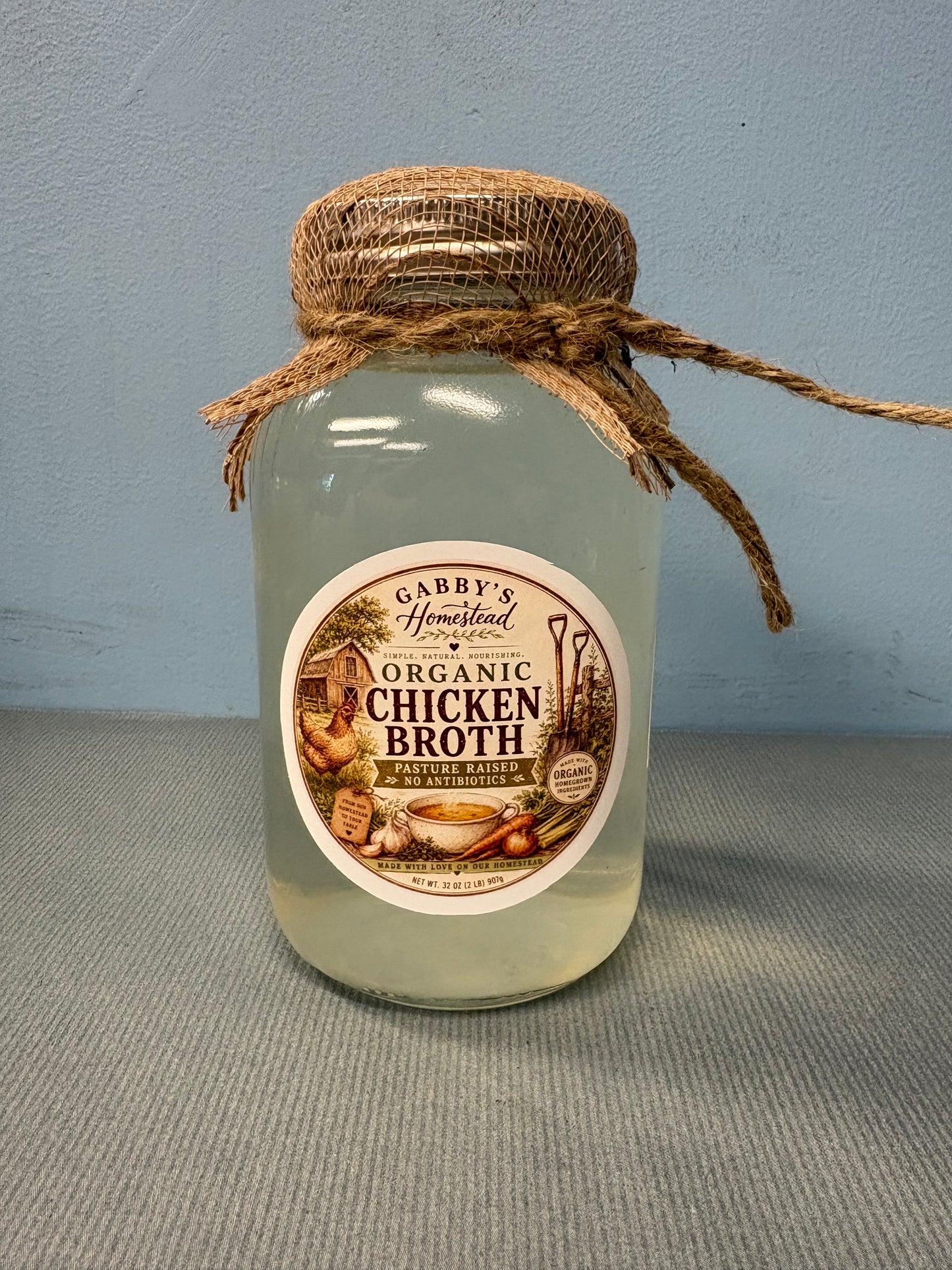 Gabby's Organic Chicken Broth 32oz