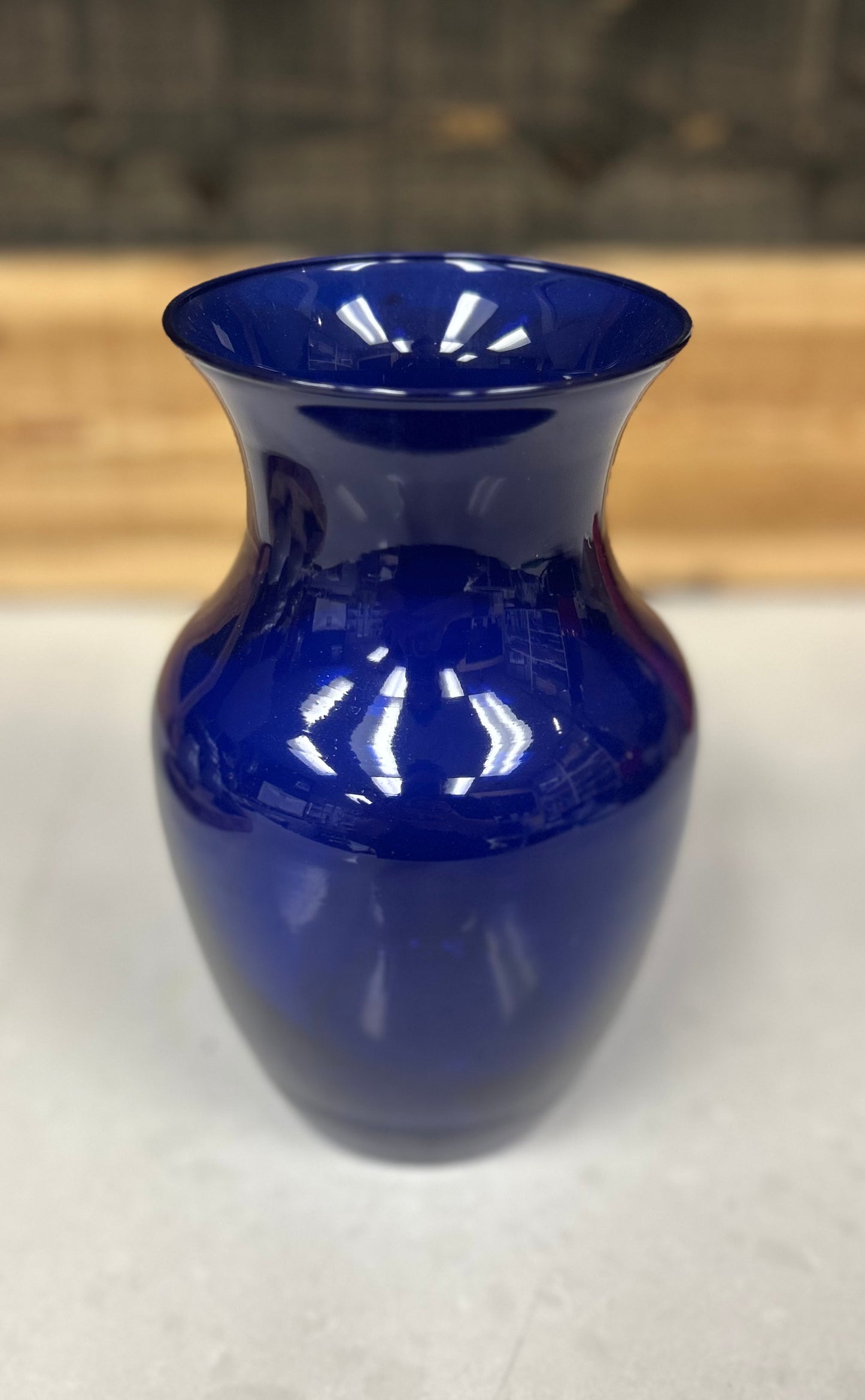 TBP Royal Blue Glass Vase