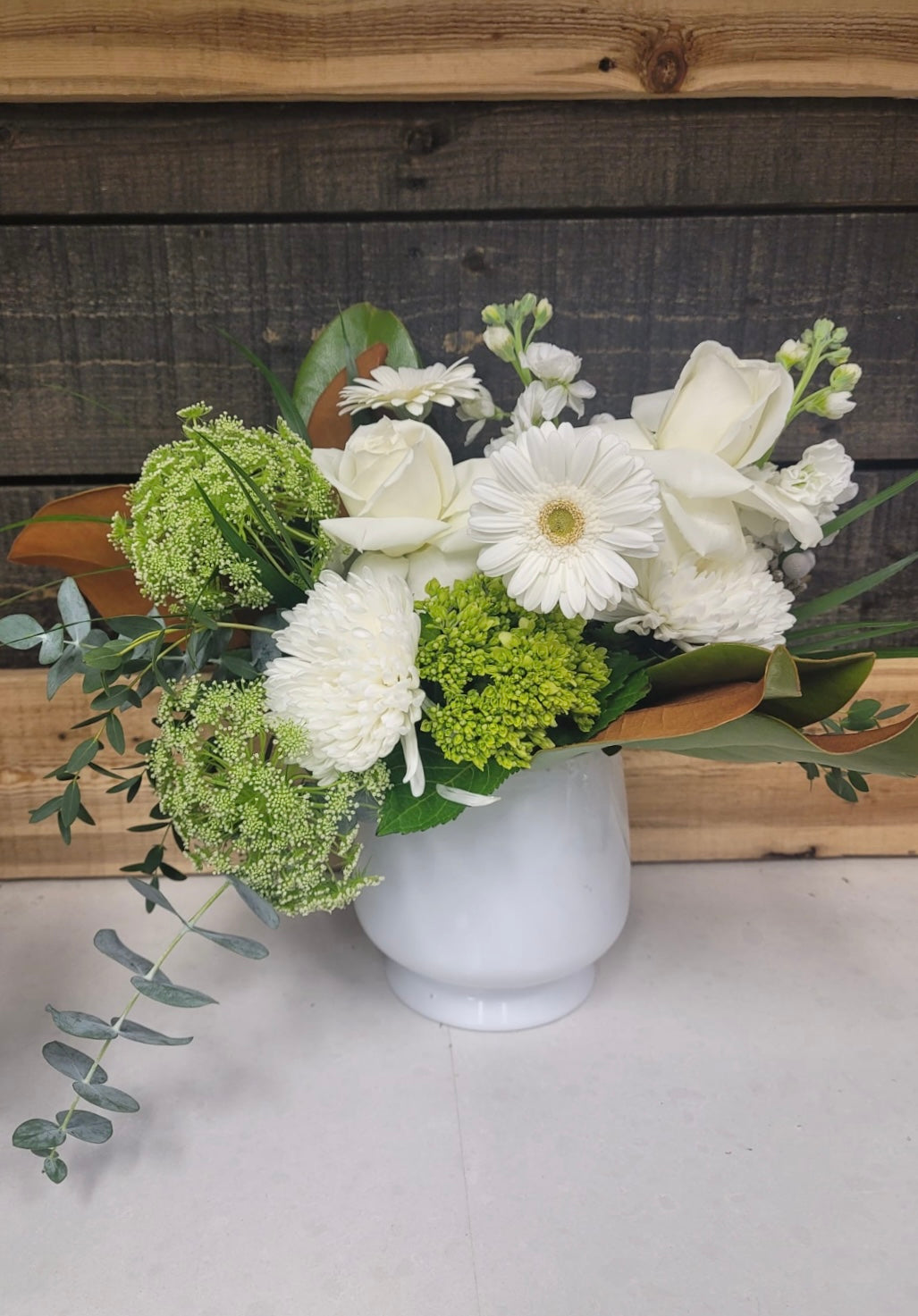 Spring Memorial Arrangement in a Vessel