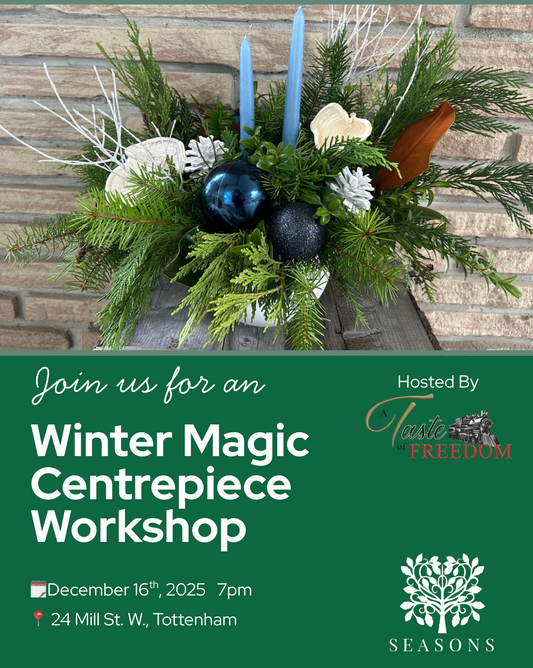 Winter Magic Centrepiece - Hosted by Taste of Freedom