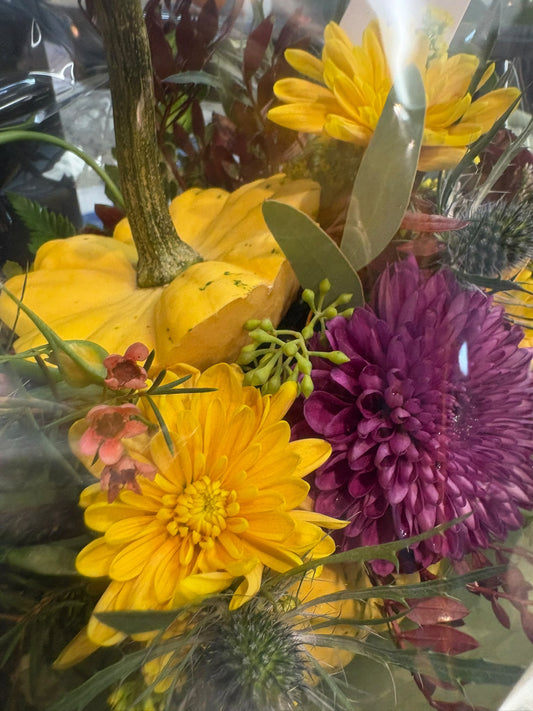 Midnight Pumpkin Arrangement