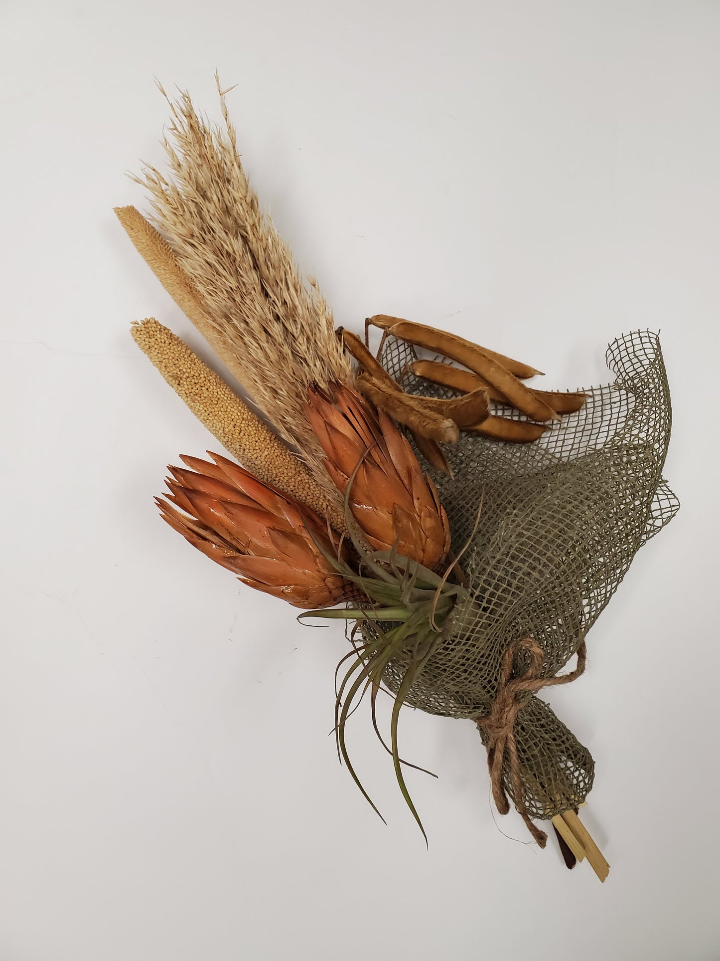 Dried Exotic & tillandsia bouquet