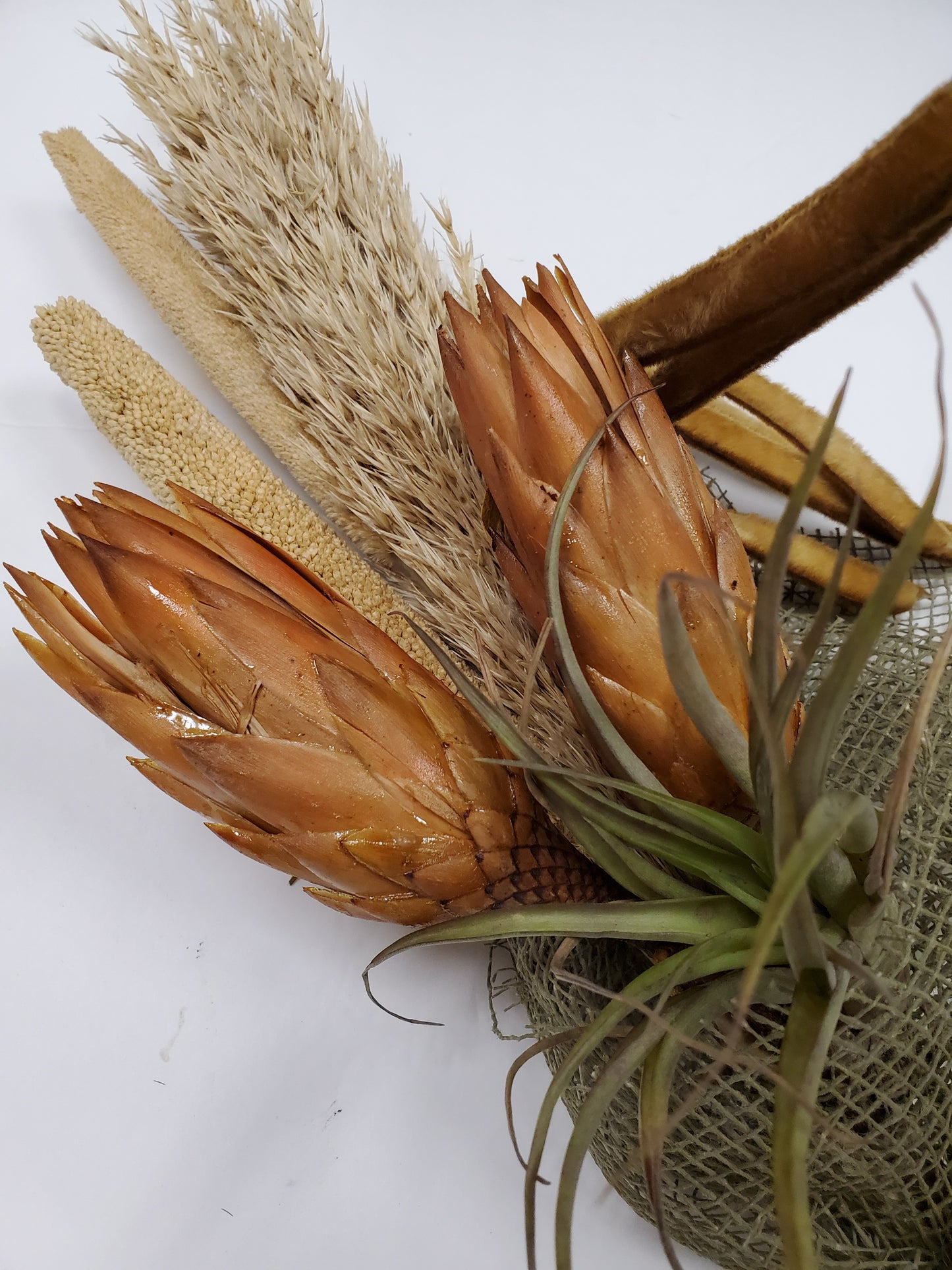 Dried Exotic & tillandsia bouquet